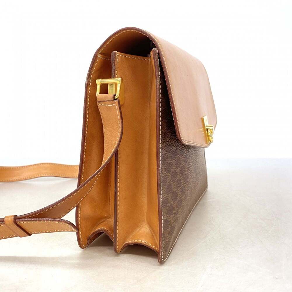 Celine Macadam Shoulder Bag, Brown, Women's OP004364 - Picture 2 of 11